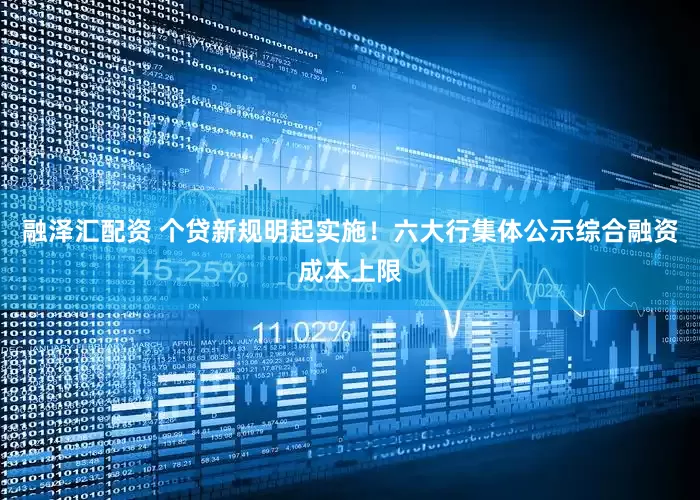 融泽汇配资 个贷新规明起实施！六大行集体公示综合融资成本上限